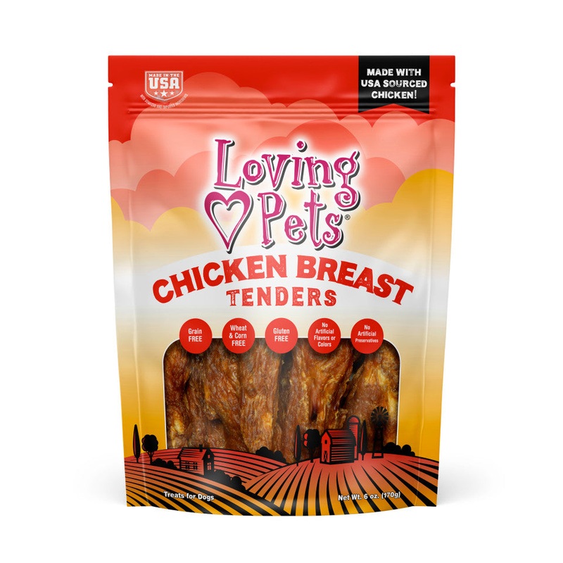 Loving Pets Chicken Breast Tenders for Dogs 6oz
