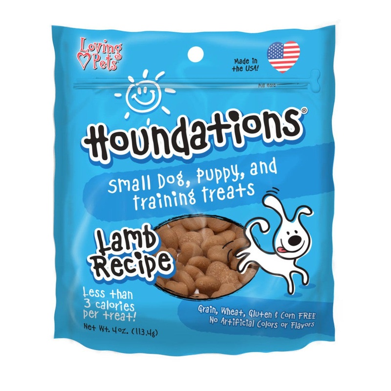 Loving Pets Houndations Dog Training Treats 4oz Lamb