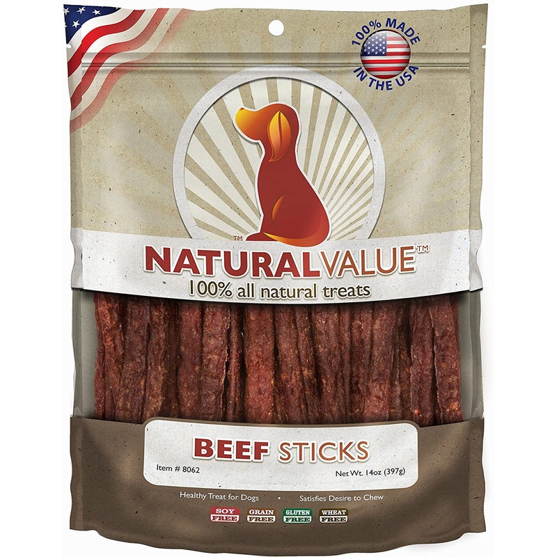 Loving Pets Natural Value Soft Chew Dog Treats 14oz Beef Sticks