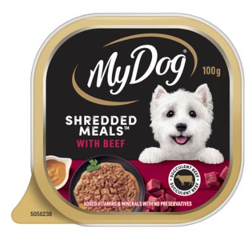 My Dog Wet Food Shredded Meals Beef 12 x 100g