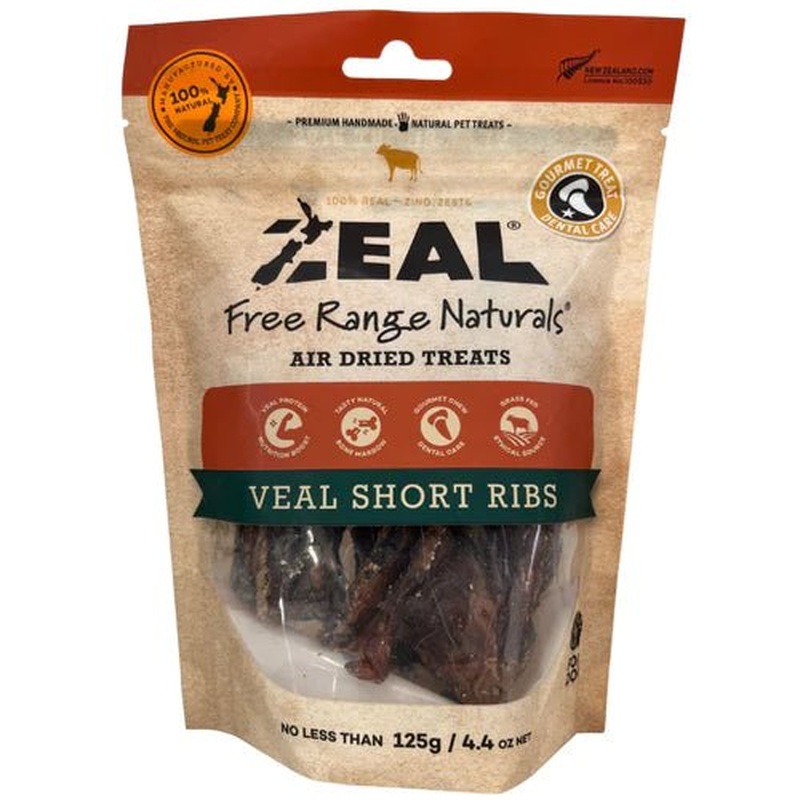 Zeal Air Dried Veal Short Ribs 125g