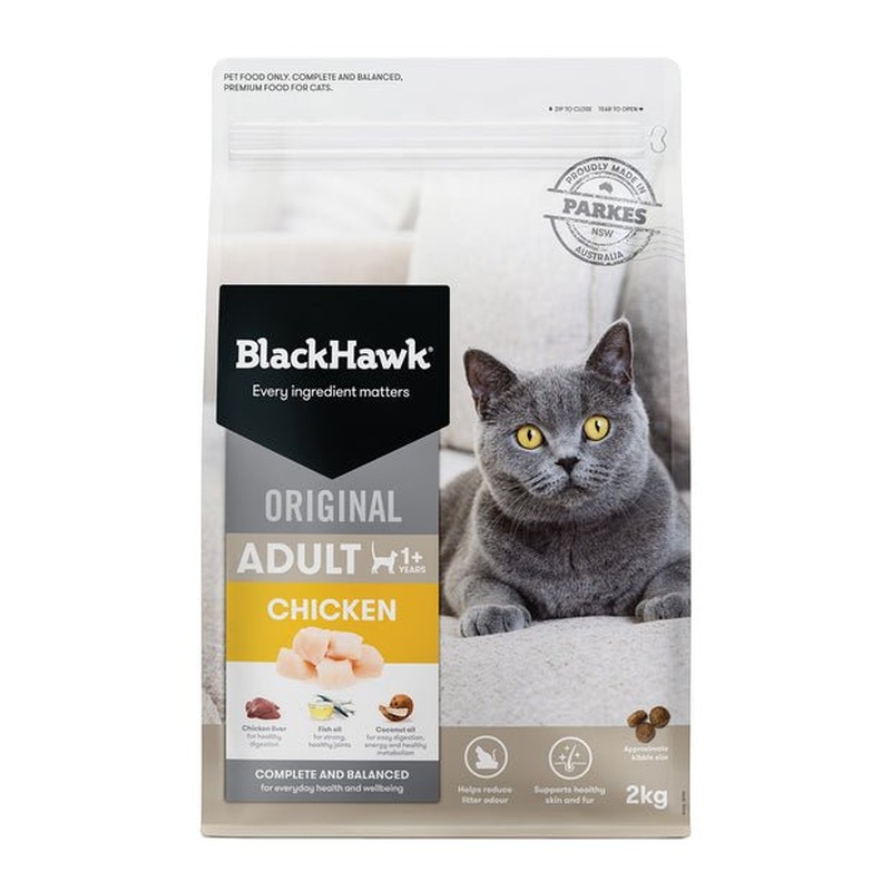 Black Hawk Dry Cat Food Adult Chicken