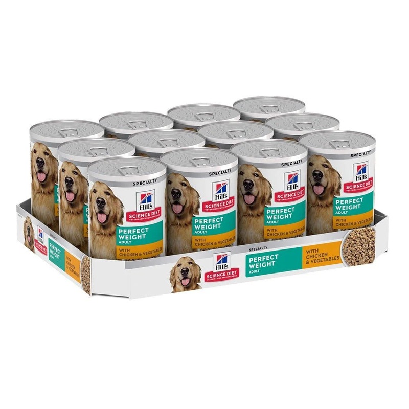 Hill's Science Diet Perfect Weight Canned Dog Food 12x363g