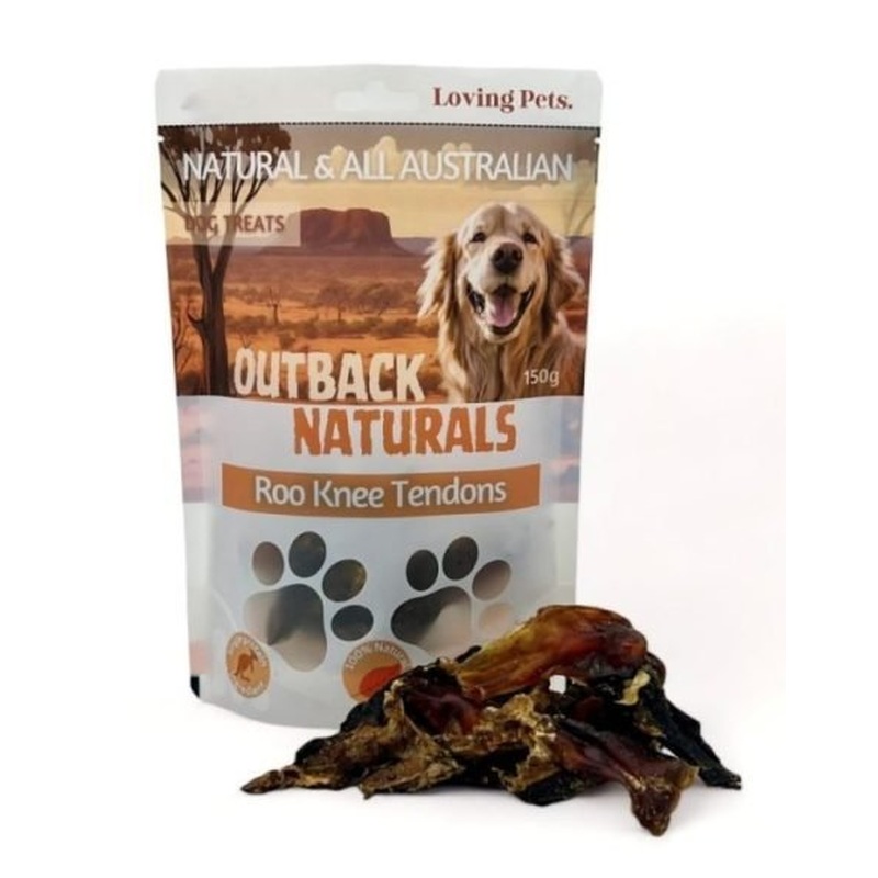 Loving Pets Dog Treats Kangaroo Knee Tendons 150gm