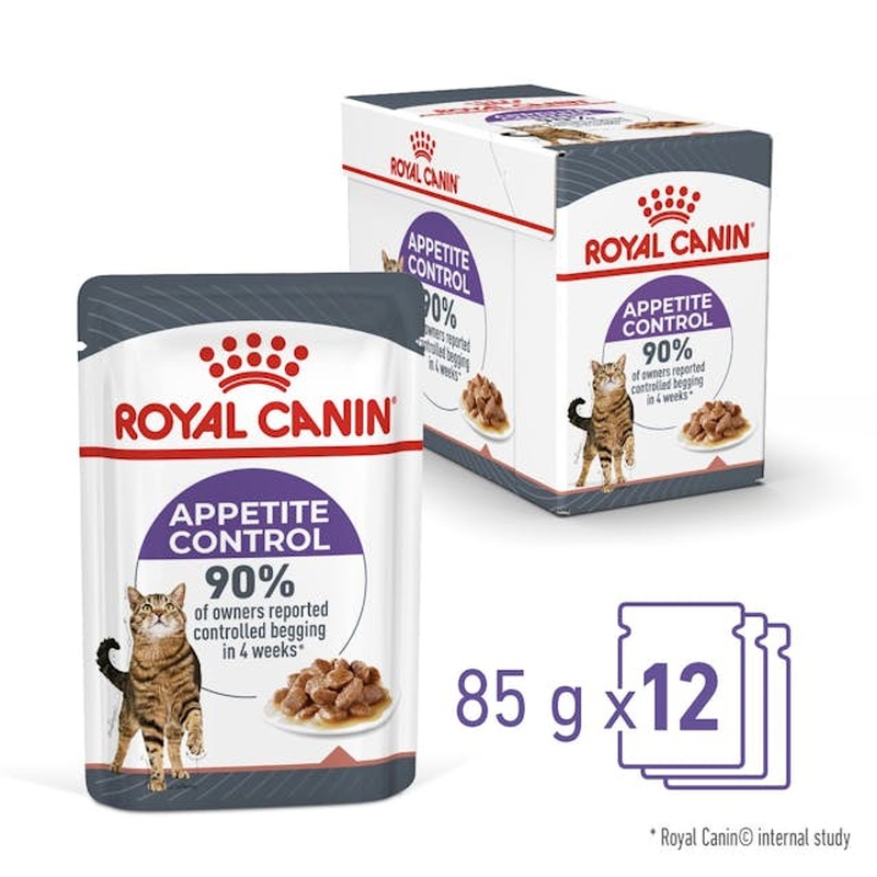 Royal Canin Wet Cat Food Appetite Control Gravy 12x85g