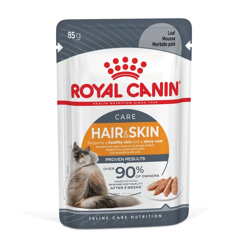 Royal Canin Wet Cat Food Hair and Skin Loaf 85g