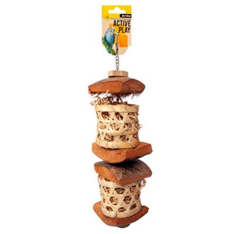 Avi One Bird Toy Coconut Foraging Drum Medium 40cm