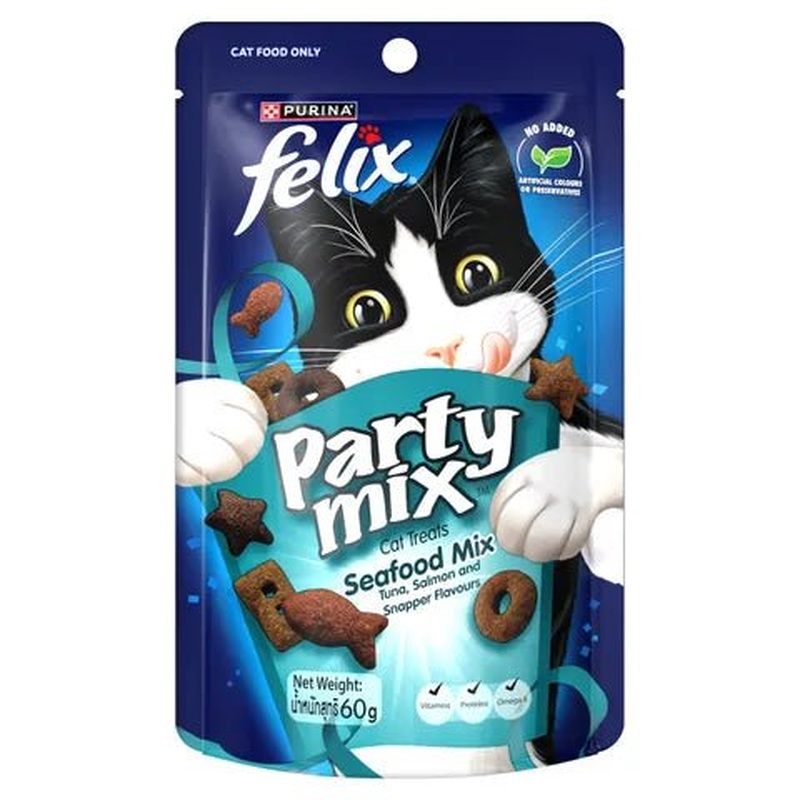 Felix Party Mix Seafood Cat Treats 60g