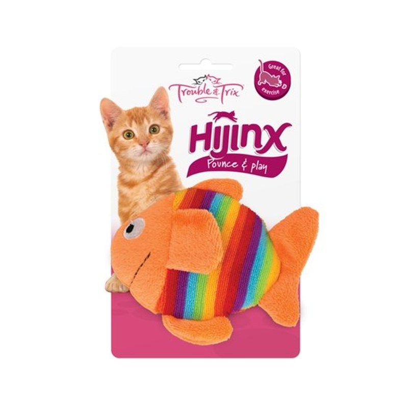 Trouble & Trix Cat Toy HiJinx Fish Large