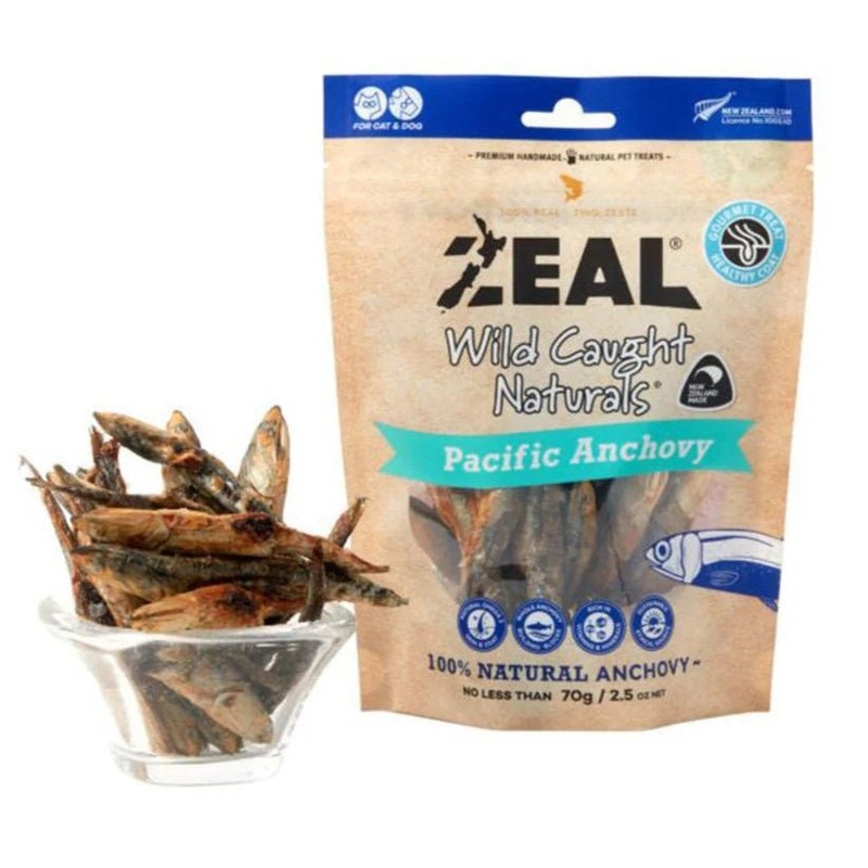 Zeal Freeze Dried Treats Pacific Anchovy 70g