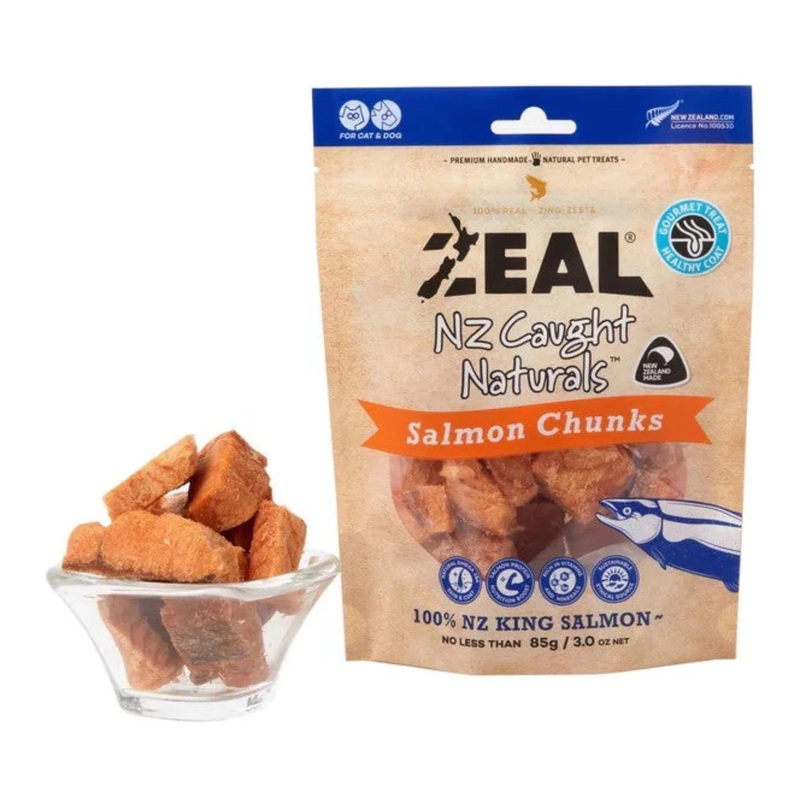 Zeal Freeze Dried Treats Salmon Chunks 85g