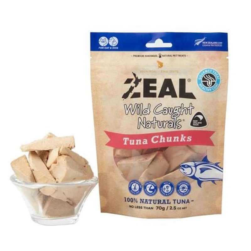 Zeal Freeze Dried Treats Tuna Chunks 70g
