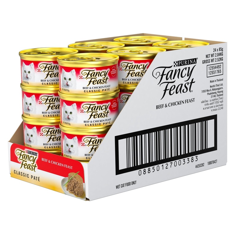 Fancy Feast Classic Pate Beef and Chicken Feast 24x85g