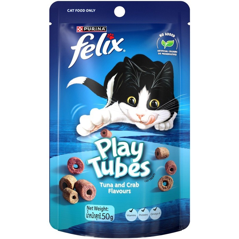 Felix Play Tubes Tuna and Crab Flavours 50g