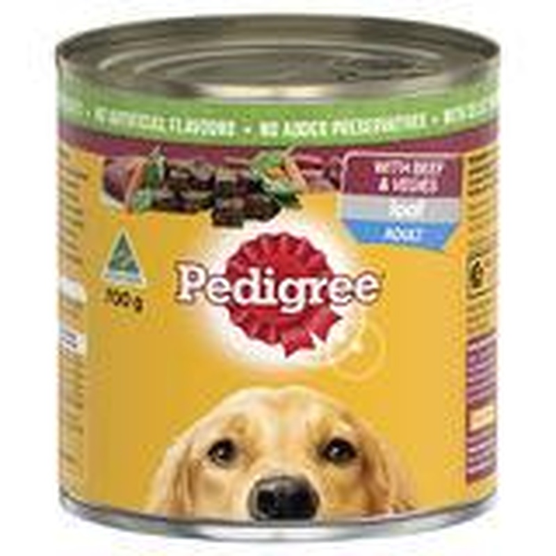 Pedigree Wet Dog Food Can Beef and Vegetable Loaf 700g