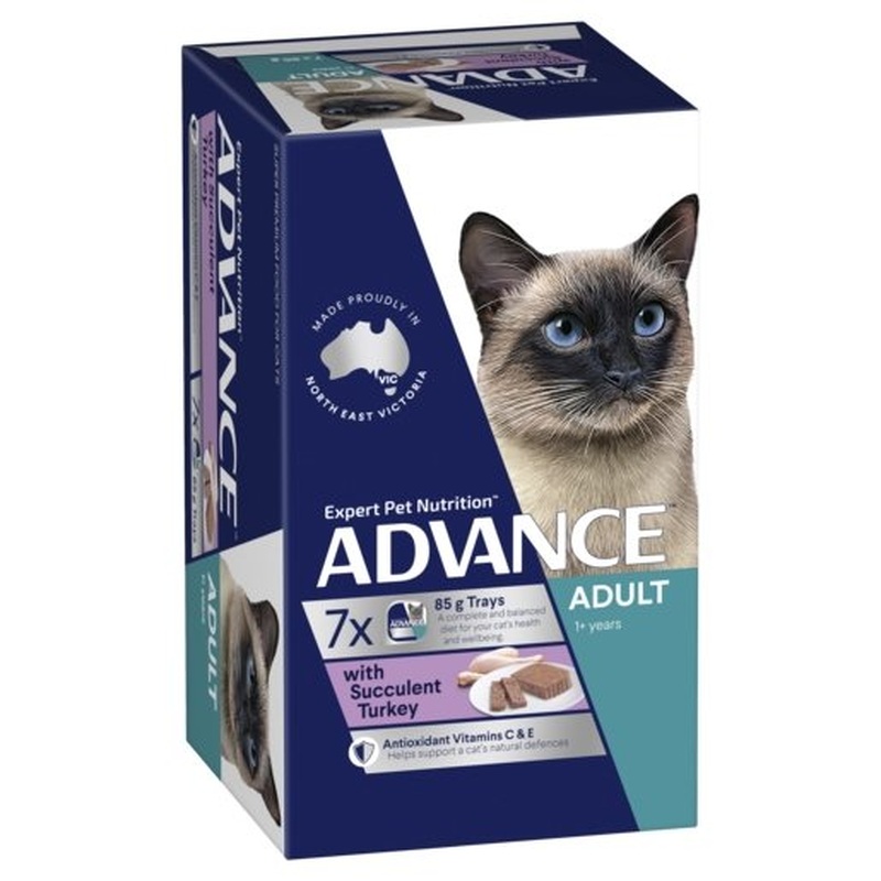 Advance Wet Cat Food Adult Turkey 7x85g
