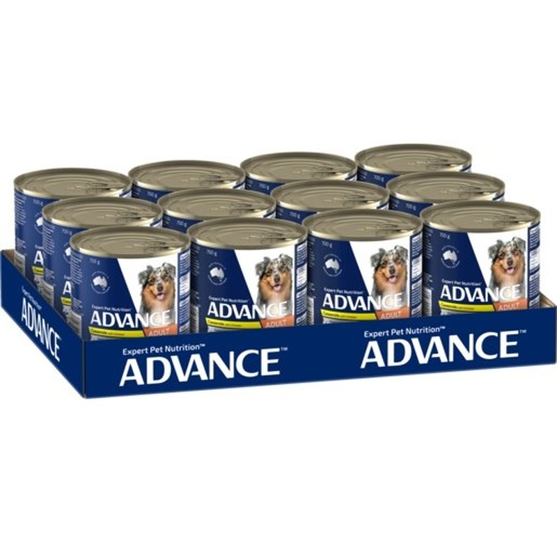 Advance Wet Dog Food Adult Chicken Casserole 12x700g