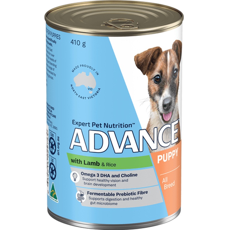Advance Wet Puppy Food Lamb 410g x12