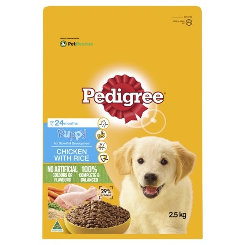 Pedigree Dry Puppy Food Chicken & Rice 2.5kg
