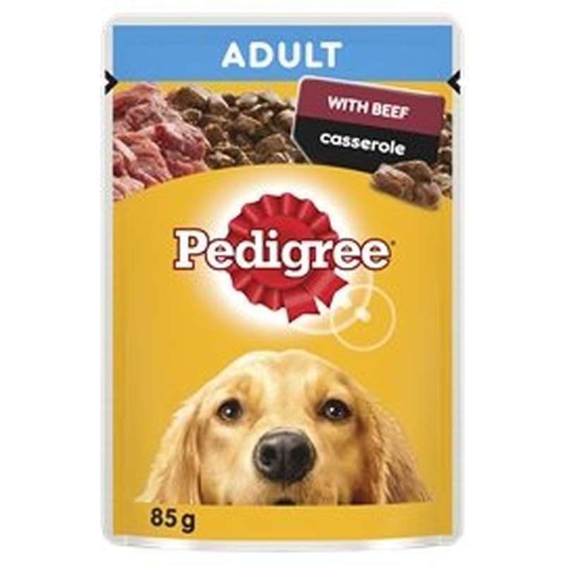 Pedigree Wet Dog Food Beef Casserole 15x85g