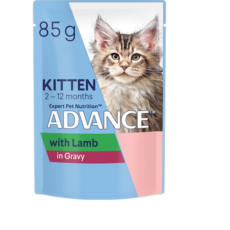 Advance Wet Kitten Food Lamb & Gravy 85g