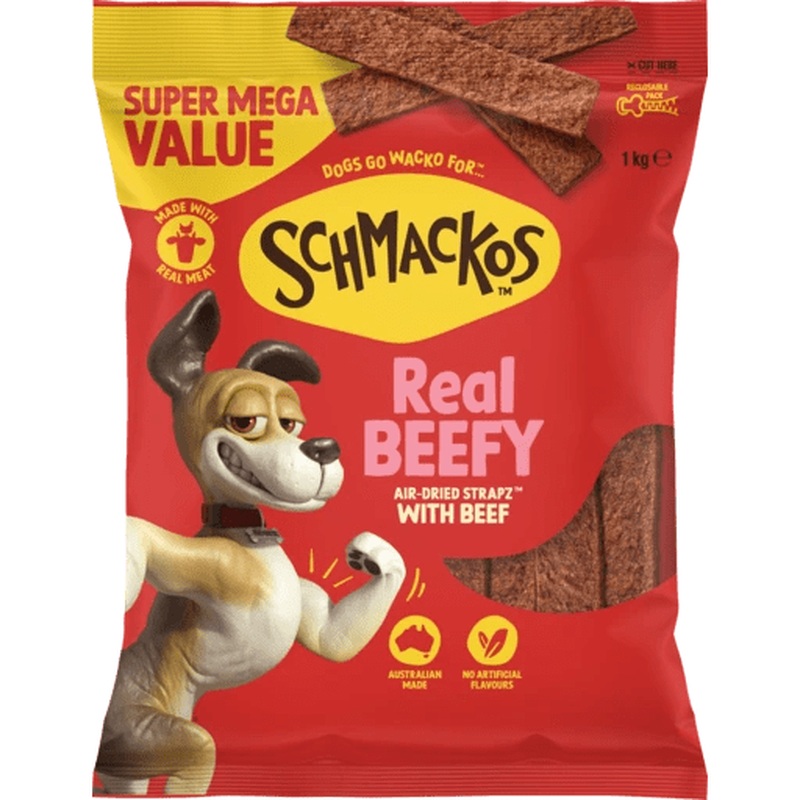 Schmackos Strapz 1kg Beef