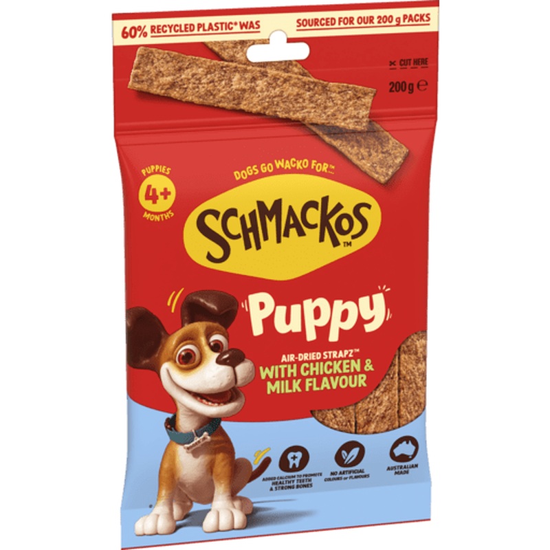 Schmackos Strapz 200g Puppy Chicken in Milk