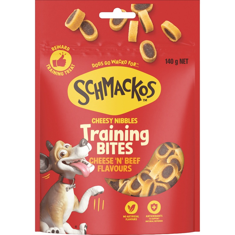 Schmackos Tasty Bites Cheesy Nibbles Cheeses & Beef 140g