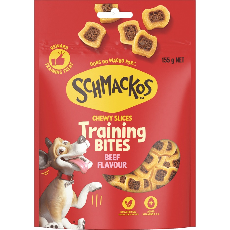 Schmackos Tasty Bites Chewy Slices Beef 155g