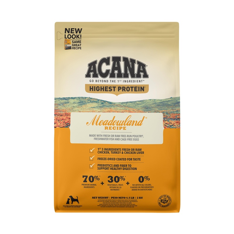 Acana Meadowland Dry Dog Food 4.5#
