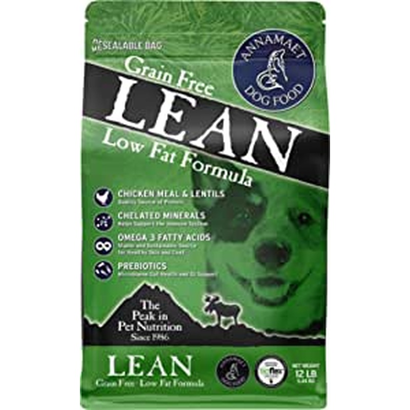 Annamaet Lean Dog Food Grain-Free Chicken Formula 12lb