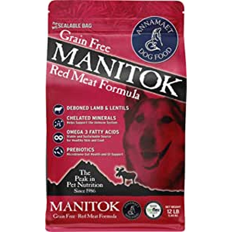 Annamaet Manitok Dog Food Lamb Buffalo Venison 12lb