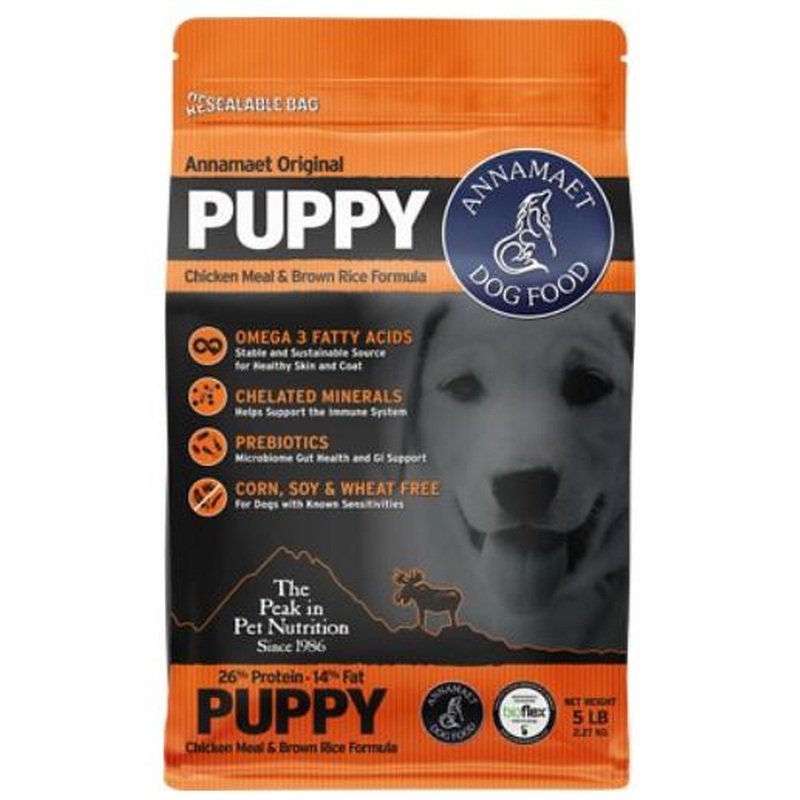 Annamaet Original Puppy Chicken Meal and Brown Rice Formula 5lb