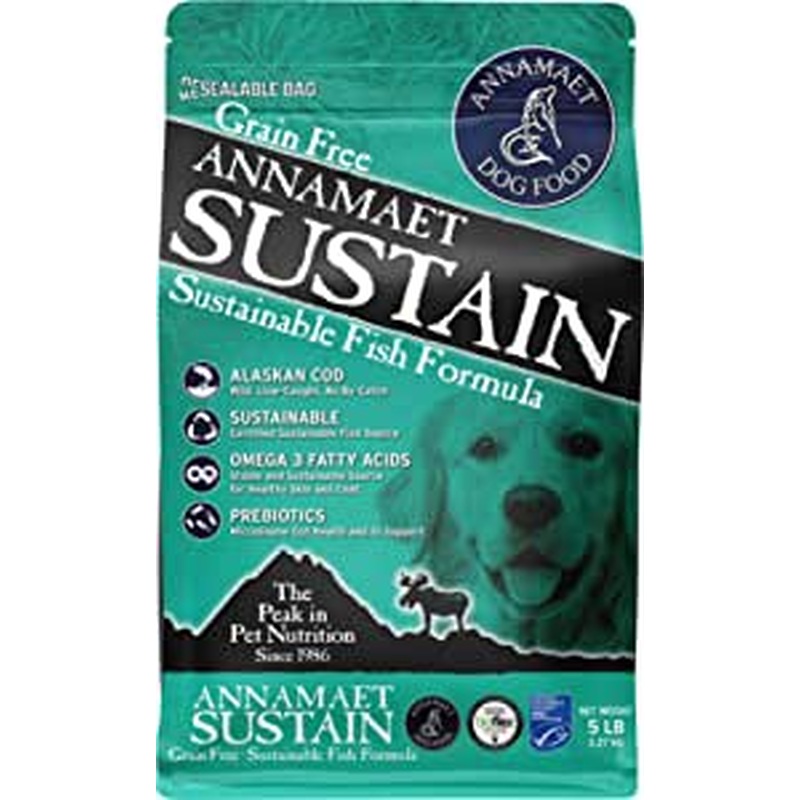 Annamaet Sustain Dog Food Grain-Free Fish Formula 5lb
