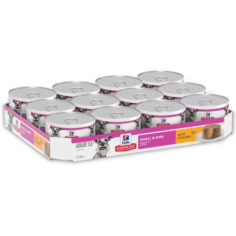 Hill's Science Diet Adult Small and Mini Beef Canned Dog Food 12x200g