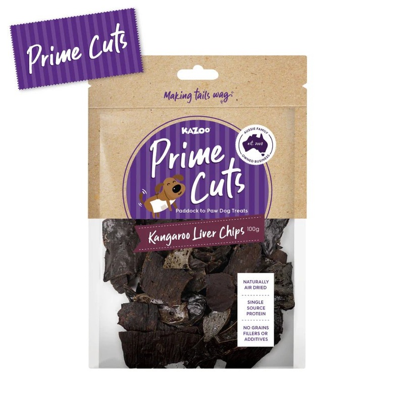 Kazoo Prime Cuts Kangaroo Liver Chips 500g