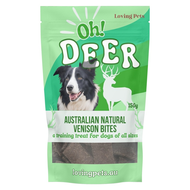 Loving Pets Australian Natural Dog Treats Venison Bites 150g