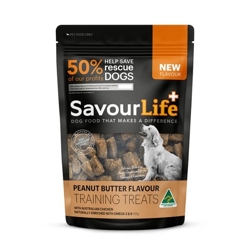 SavourLife Australian Made Peanut Butter Flavoured Training Treats 165g