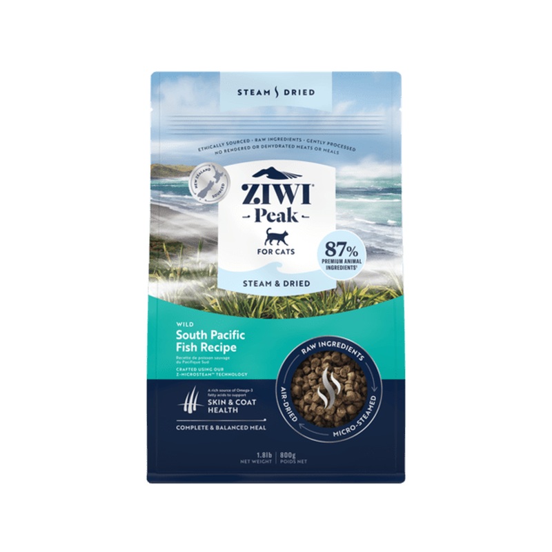 Ziwi Peak Steam Dried Cat Food South Pacific Fish