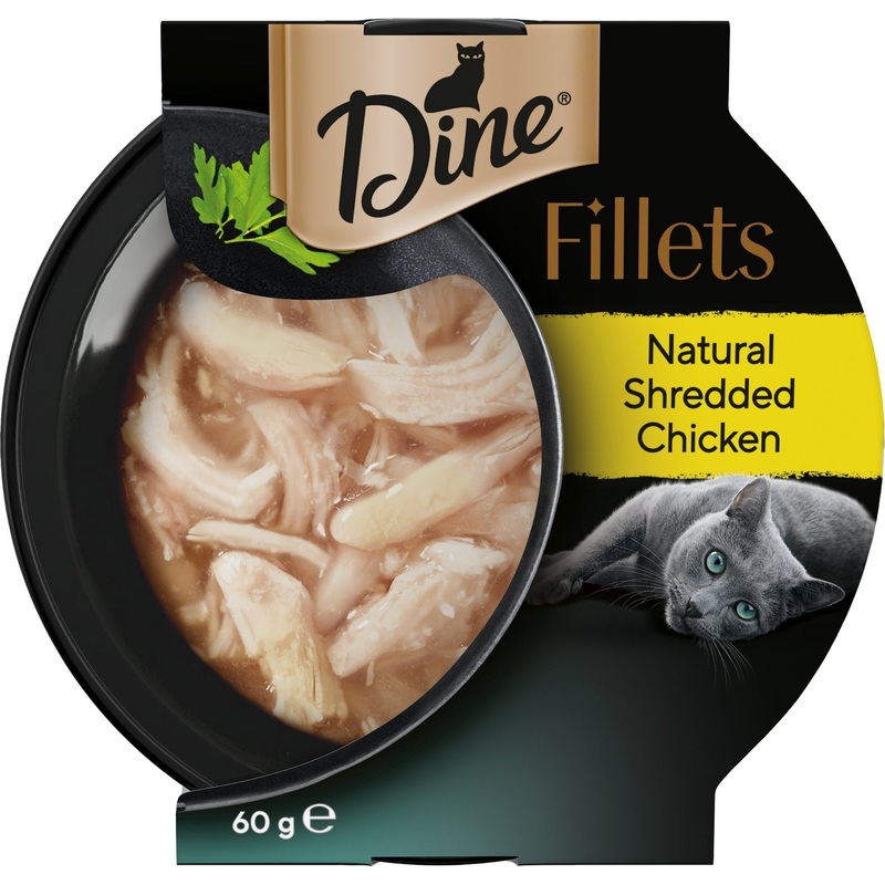 Dine Cat Food Fillet Naturally Shredded Chicken 60g