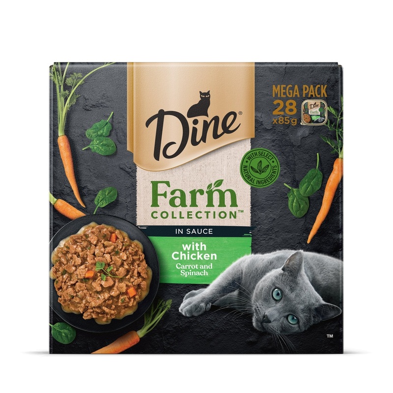 Dine Farm Collection with Chicken Carrot and Spinach 28x85g
