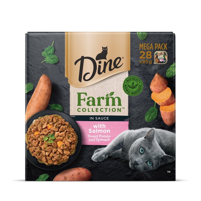 Dine Farm Collection with Salmon Sweet Potato and Spinach 28x85g