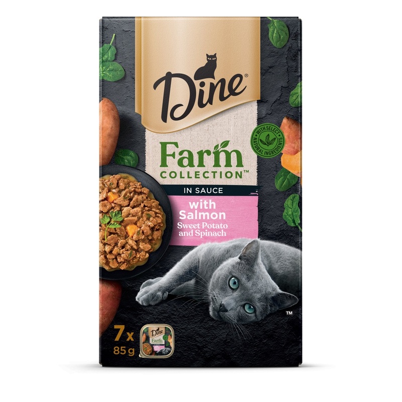 Dine Farm Collection with Salmon Sweet Potato and Spinach 7x85g
