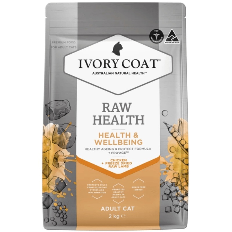 Ivory Coat Raw Health Dry Cat Food Adult Chicken Health and Wellbeing