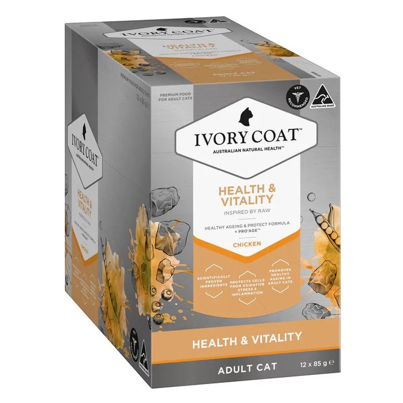 Ivory Coat Raw Health Wet Cat Food Chicken Health and Vitality