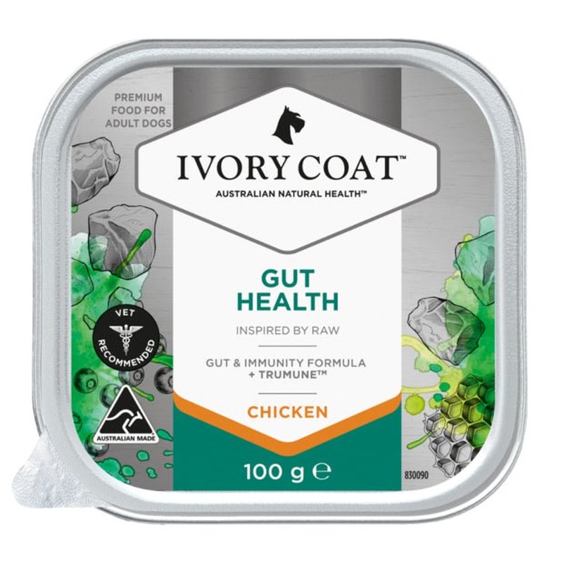 Ivory Coat Raw Health Wet Dog Food Gut Health Chicken 100g