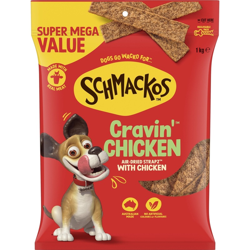 Schmackos Strapz 1kg Chicken