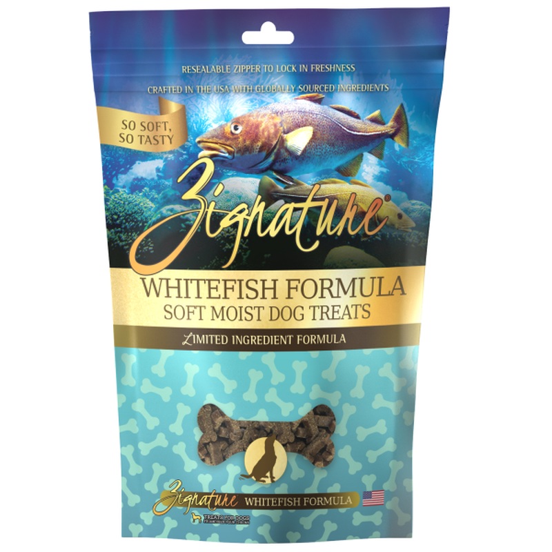 Zignature Dog Soft Moist Treats Whitefish 4oz