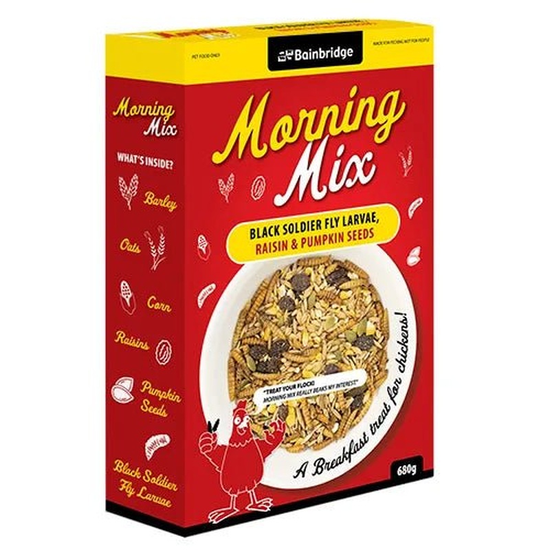 Bainbridge Morning Mix Breakfast Treat Black Soldier Fly Larvae,Rasin & Pumpkin Seeds 680g