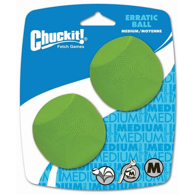 Chuckit Erratic Ball Medium 6cm 2 Pack